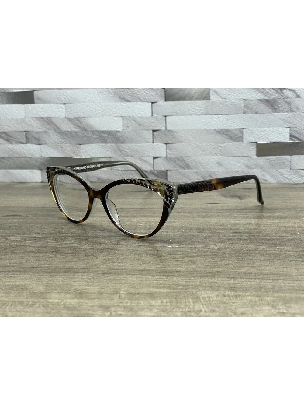 Kirkland Signature KS Tammy Tort Glitter Eyeglasses Brown 53-17-140 FRAMES ONLY